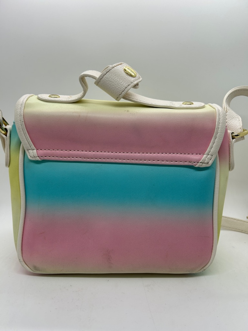 Betsey Johnson Cute Whimsical Pastel  Rotary Dial Leather Crossbody Bag Purse 🌸🌸 - Picture 2 of 12